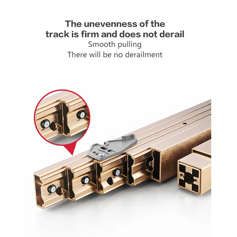 Hideaway Uittrekbaar klaptafelrailsysteem voor kastlade met soepel zweefmechanisme Ruimtebesparend Multifunctioneel