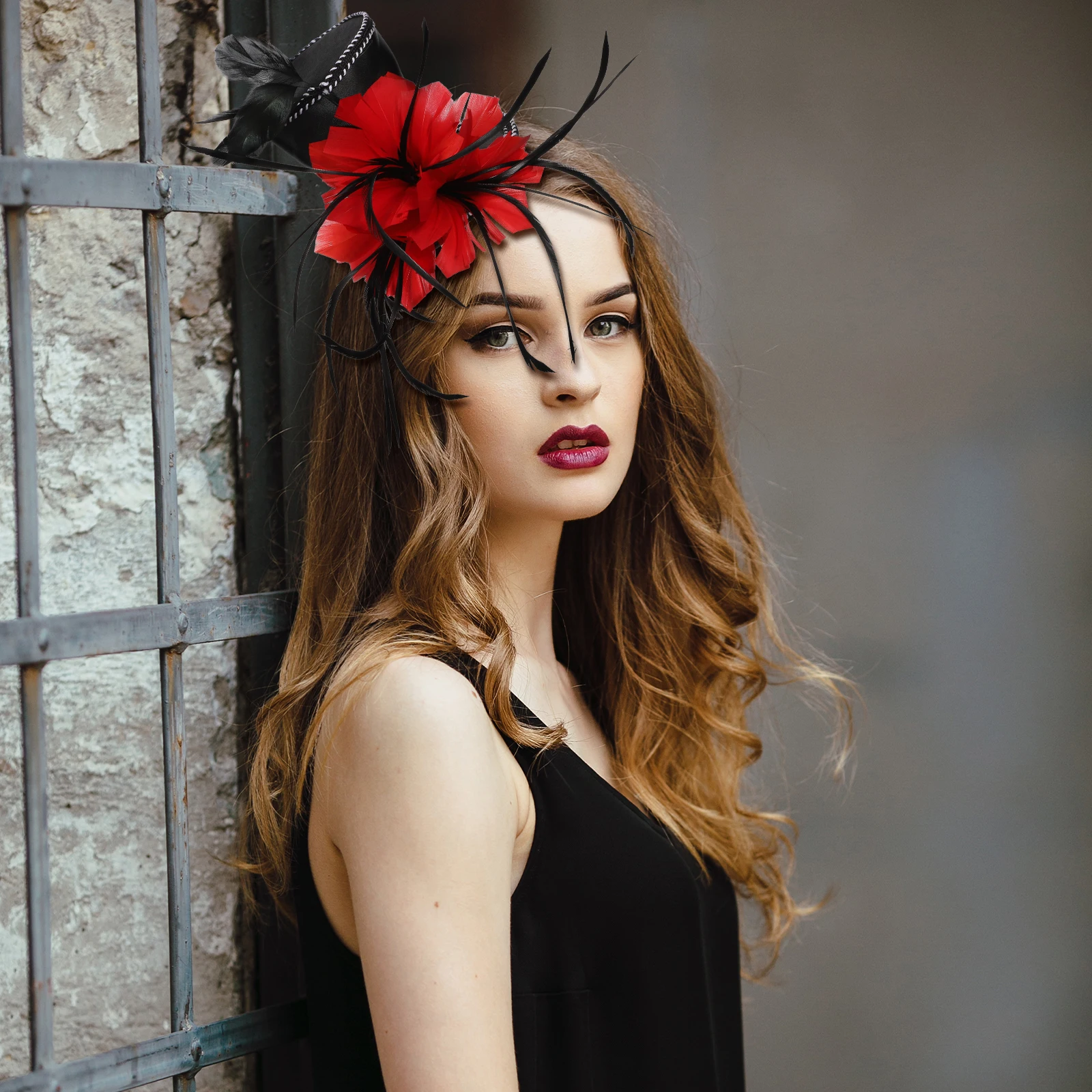 

1pcs Feminine Mini Top Hat Headband Lightweight Elegant Party Wedding Costume Accessory Ladies Fascinator Halloween Christmas