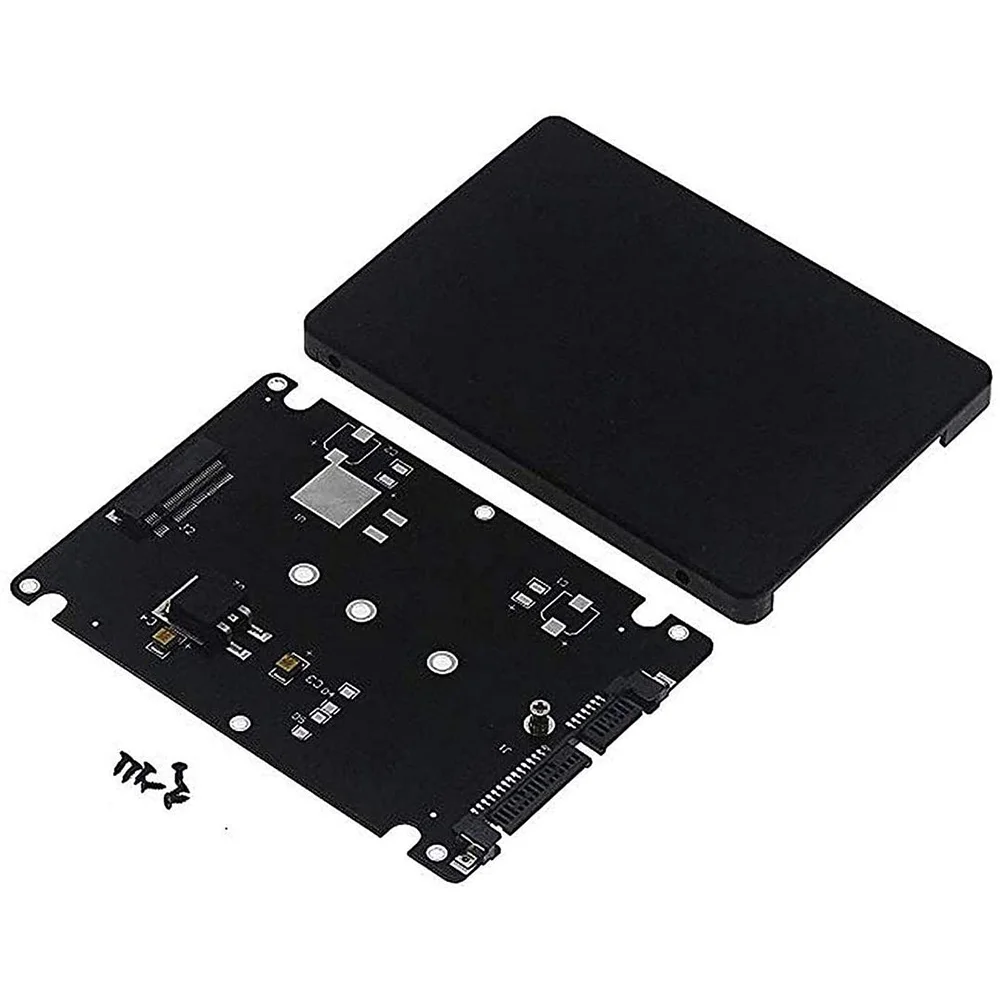 Custodia per scheda adattatore da M.2 NGFF a SATA SSD/MSATA a SATA da 2,5 pollici (chiave B per adattatore PC M2 + presa desktop M NGFF