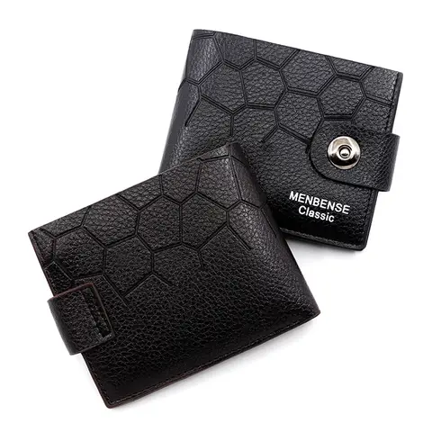 남성용 지갑, 지퍼 동전 지갑, 자동 팝업 메탈 신용카드 홀더, 미니멀리스트 RFID 차단 명함 지갑 아이디어 11 남성 패션 짧은 접이식 비즈니스 복고풍 남성 대용량 멀티 레이어 스톤 패턴 지갑