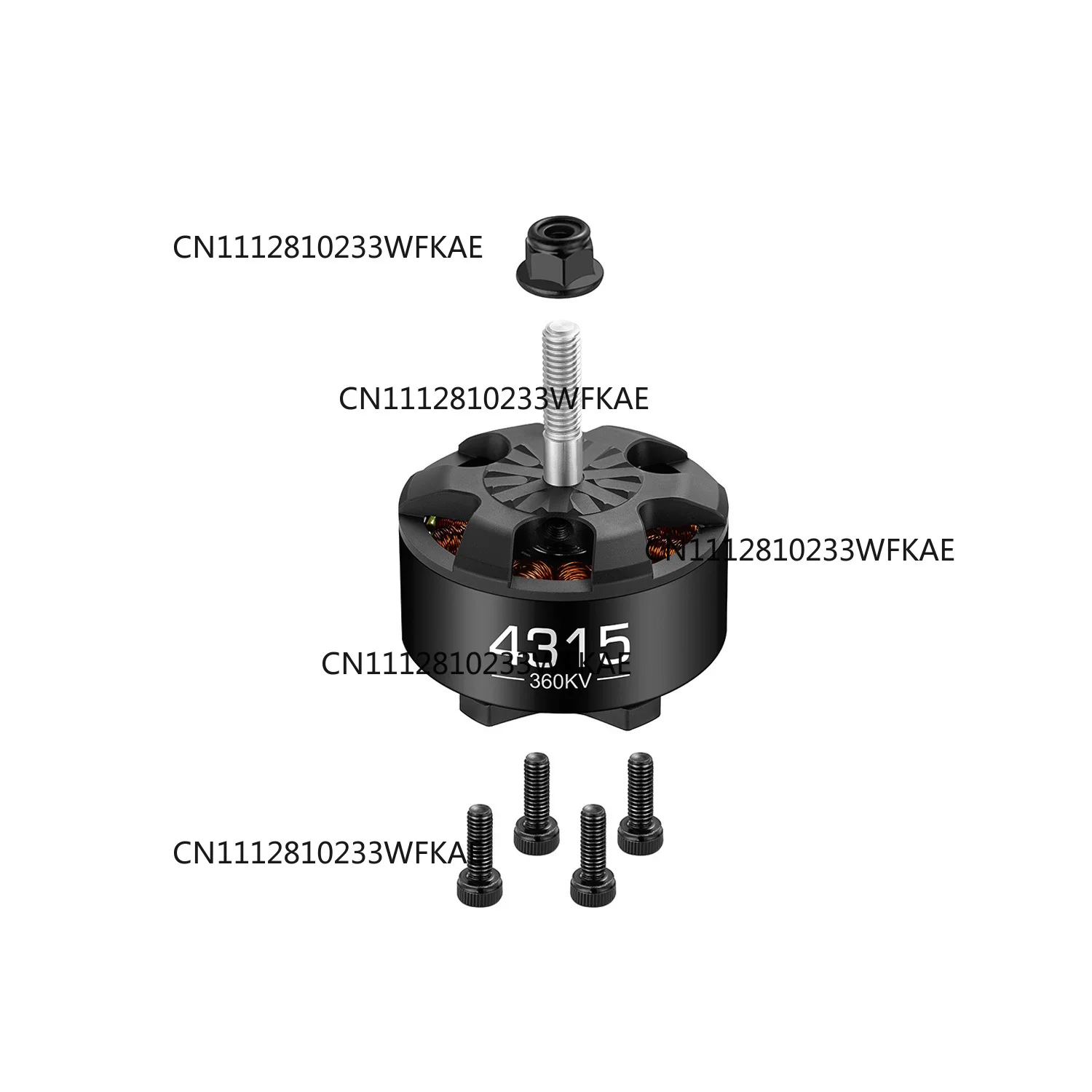 Hobbywing multi-rotor 4315 360KV for 13-15 inch competition aircraft remote control toy