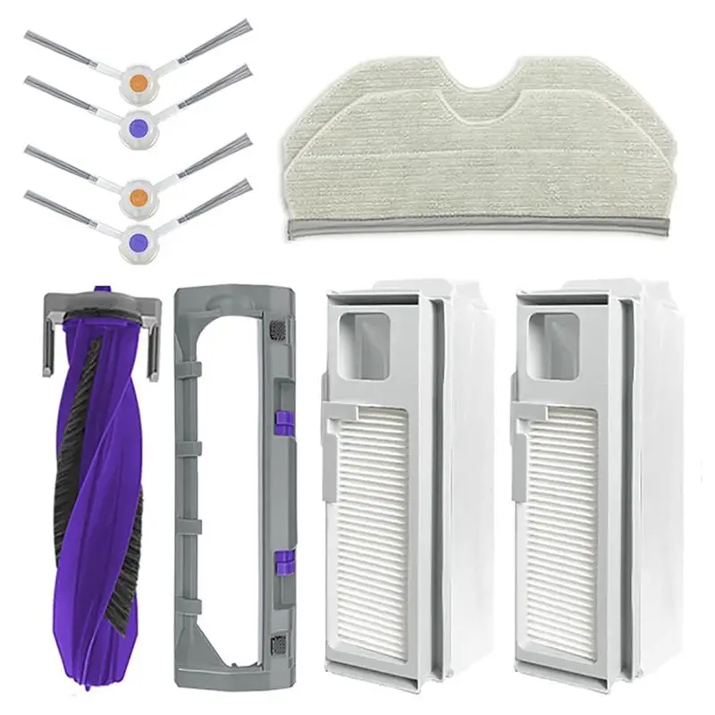 

ABFU-For Narwal Freo X Plus/Freo X Ultra Robot Vacuum & Mop Main Side Brush Mop Pad Dust Bag Replacement Accessories Kit