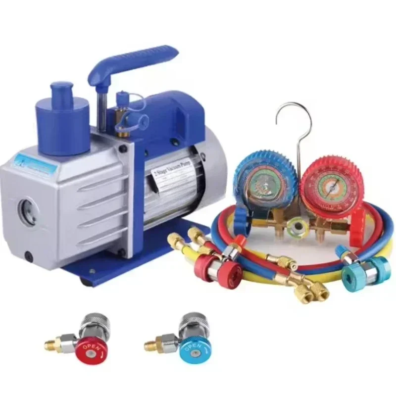 Hot SalesAir Conditioning Vacuum Pump 1/2/3/4 Liter Small Vacuum Air Conditioning Pump High Vacuum Rotary Blade