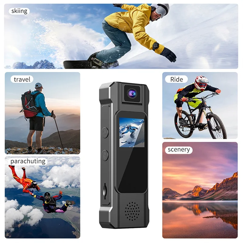 【BUY NOW】Portable 2K HD Mini Wifi Camera Bodycam Digital Video Recorder Infrared Night Vision DVR Bike Camcorder