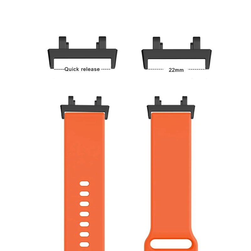 2PCs Watch Strap Connector Adapters Replacement Metal Link Attachment For huami Amazfit T-Rex 2 Bracelet Accessory