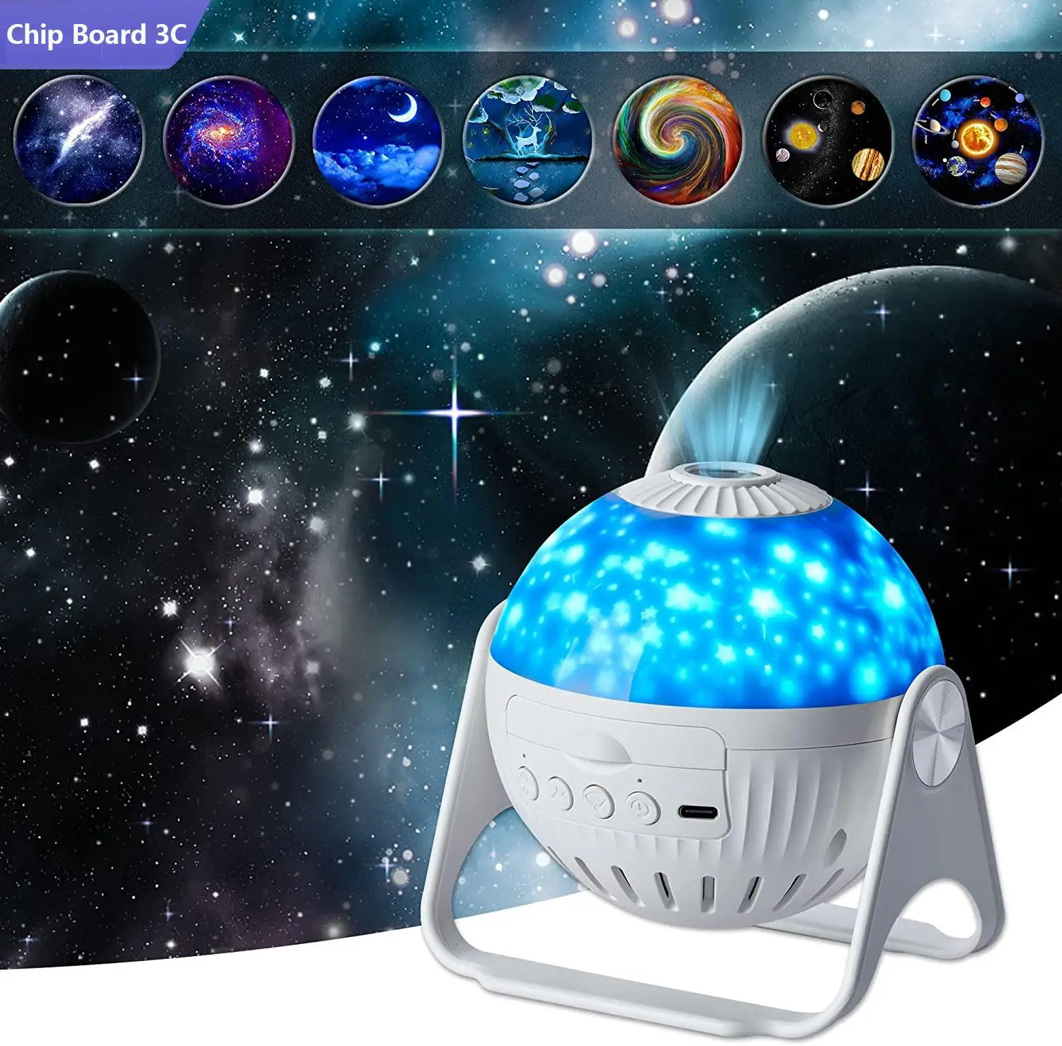 Planetarium Galaxy Night Light Projector 360° Adjustable Star Sky Night Lamp For Bedroom Home Kids Birthday Gift