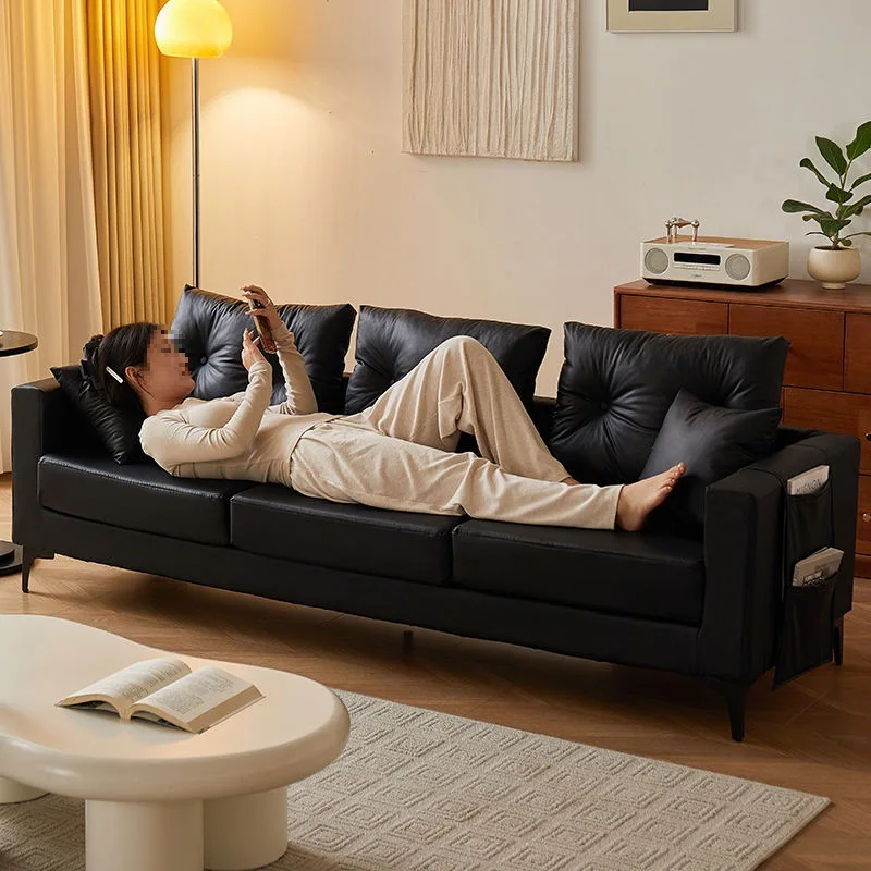 

Sofa Small Unit Double Triple Rental House Apartment Clothing Store Rest Area Reception Black Lazy Living Room Sofa