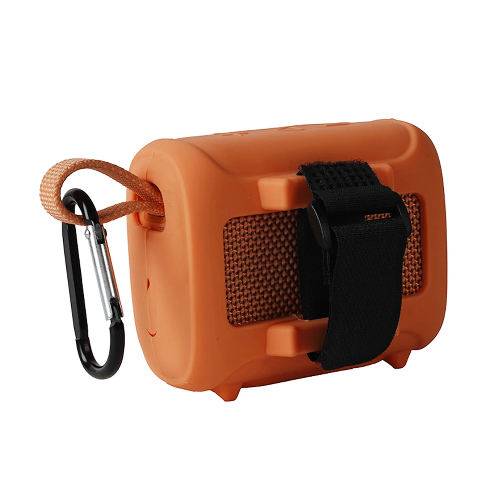 Premium Soft Silicone Case for JBL Go 5 Speaker Anti-Drop Protective Cover Skin with Bike Strap & Carabiner Accessories