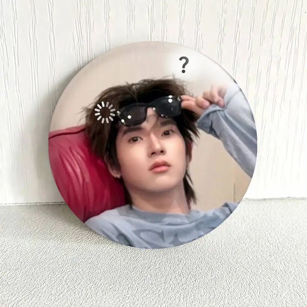 TeeTee Wanpichit Duang With You  Laser Badge Creative Pins Brooch for Bag Clothes Hat Decor Gifts Fans Collect