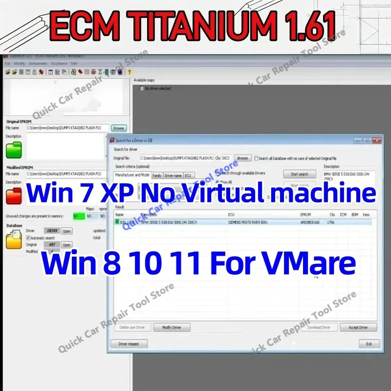 2026 hot newest Car Tool Software ECM TITANIUM 1.61 with 26000+Driver ECM 18259+Drivers for Ecu Tool Link/CD  Windows 7/10