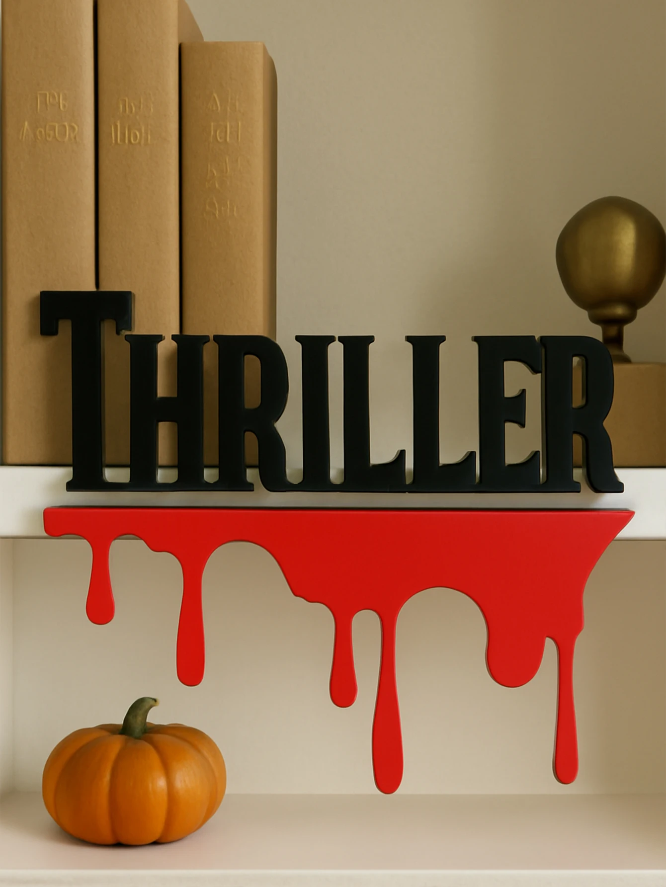 Papan Hias Halloween Bertema T - Desk Setup Shelf ulasan dan harga