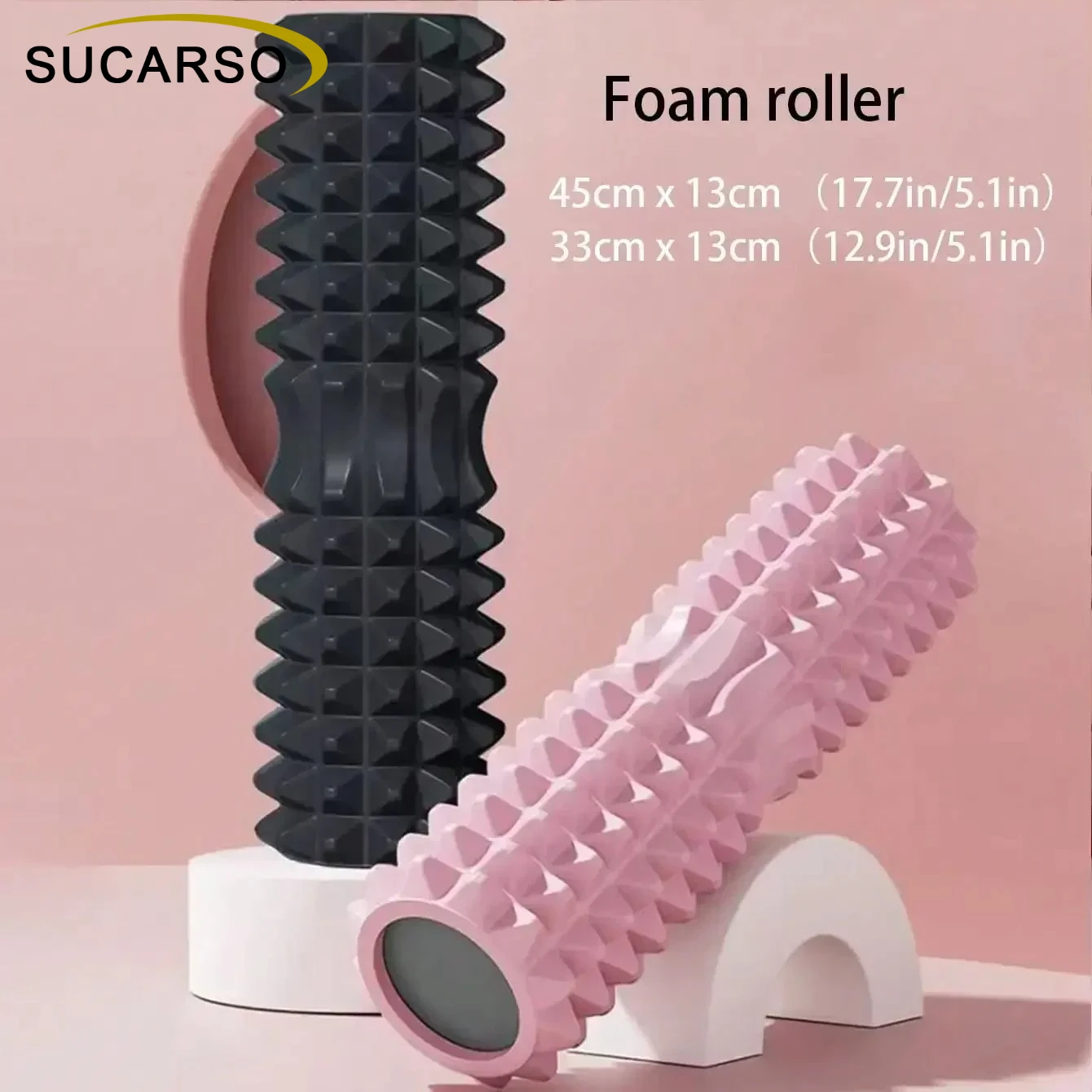 45cm,Solid Foam Rollers, Fitness Rollers, and Muscle Relaxation Rollers - Perfect for Fitness Exercises, Yoga, and Pilates.