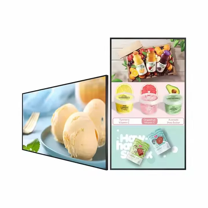 27-Inch Network Digital Menu Board Advertising Display LCD Screen Player Metal Material Digital Signage Displays
