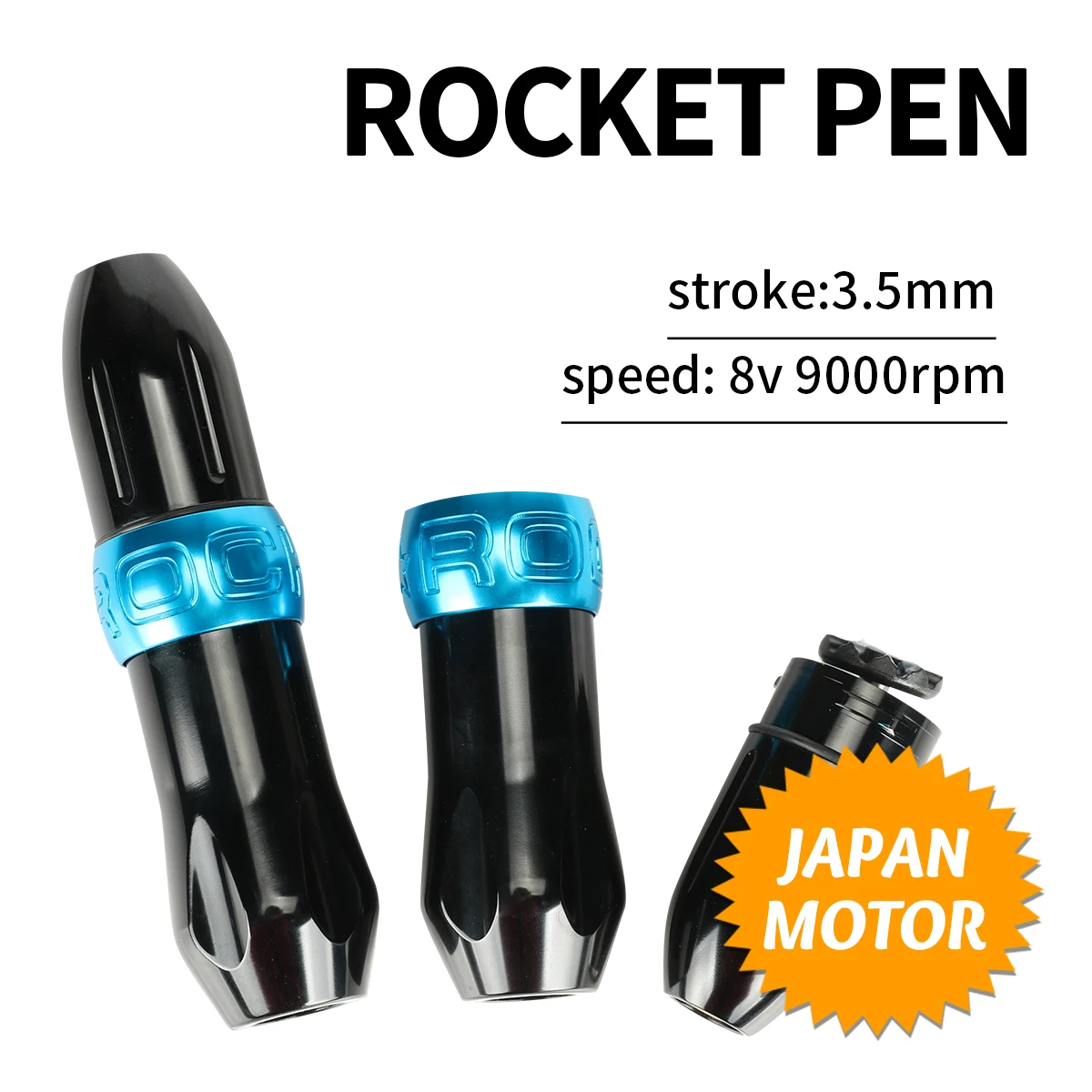 صاروخ الروتاري قلم الوشم محرك قوي 9 فولت 10000 دورة في الدقيقة عالية السرعة بطانة وتظليل آلة تجميل دائم لشفاه الحاجب #1