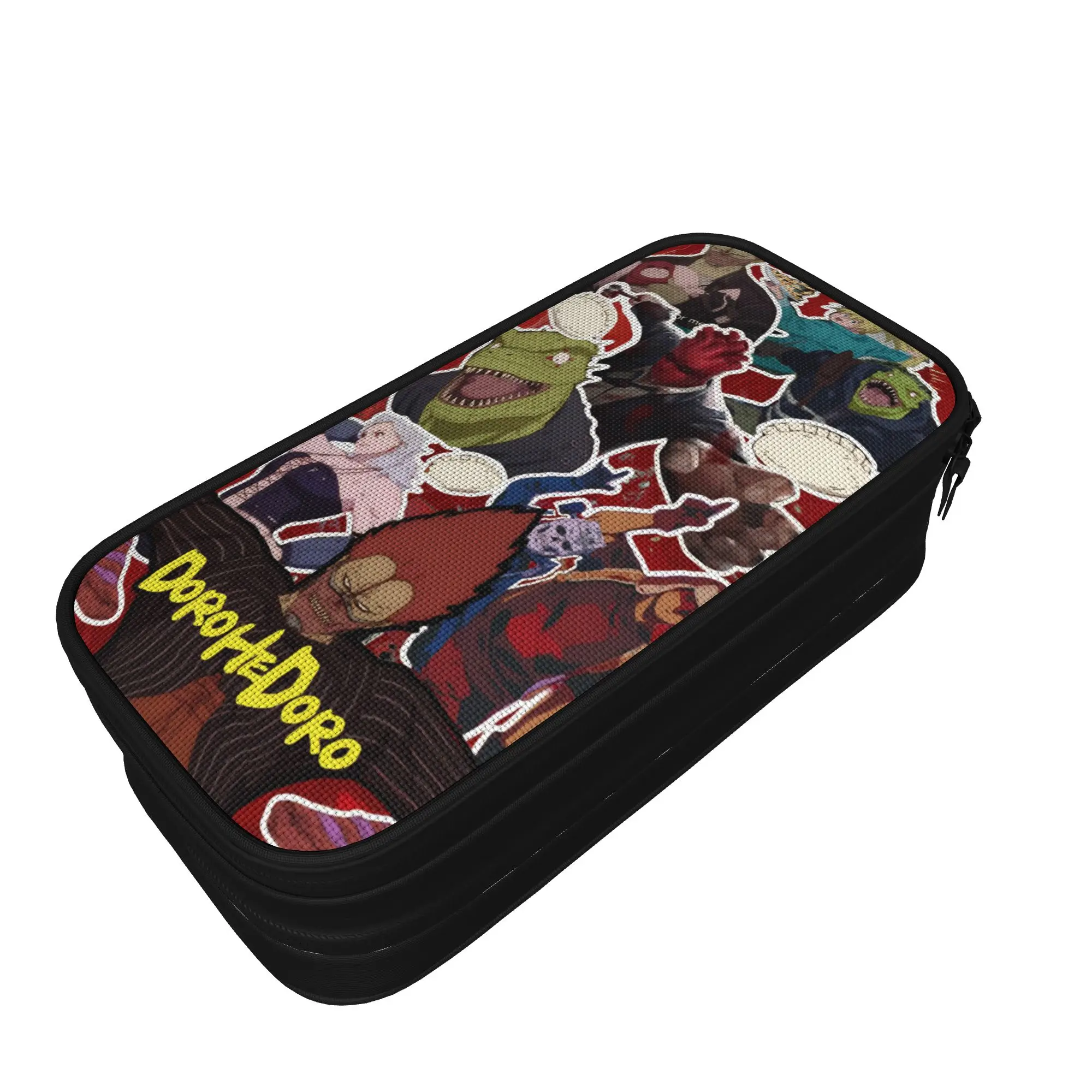 Large-capacity Pen Box Dorohedoro Anime Merch  Double Layer Pencilcase Girl Make Up Bag Birthday Gift