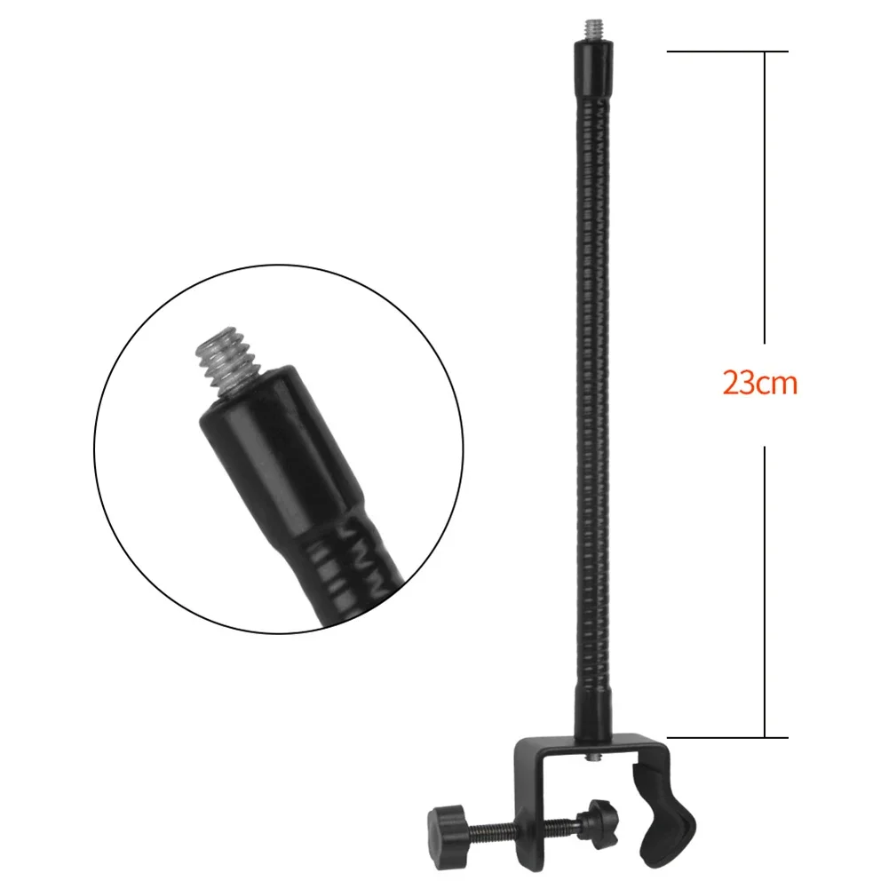 Microphone Clamp Mic Stand Microphone Arms Adjustable Mic Stands Gooseneck For Smartphone Live Stream 35mm Goose Diameter Length