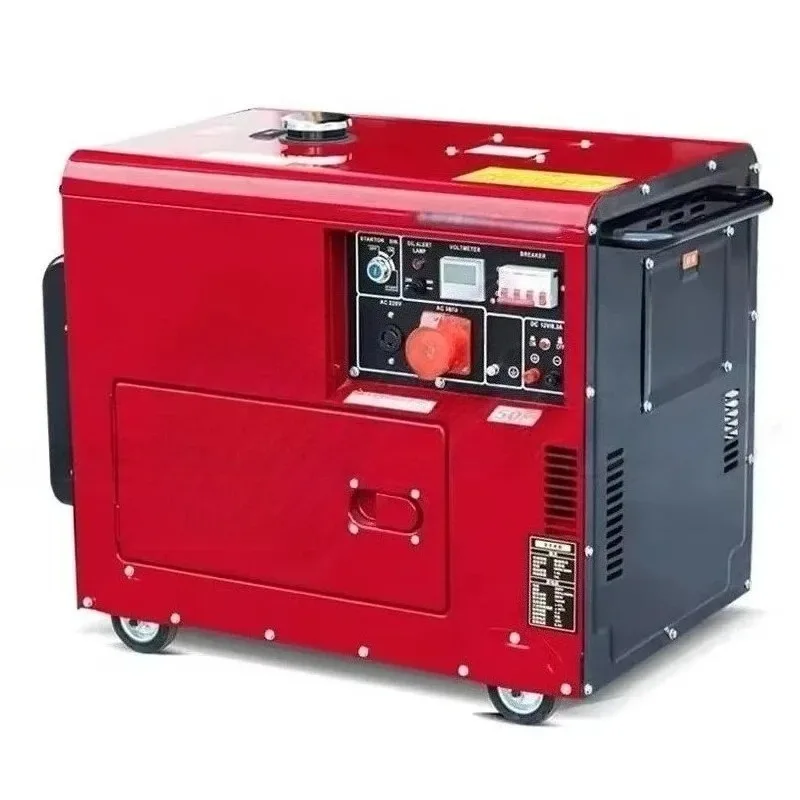 ALL COPPER 5/6/8/10/12kVA Silent Generator Air-Cooled Portable Power Station for Camping/Construction Backup Power Supply