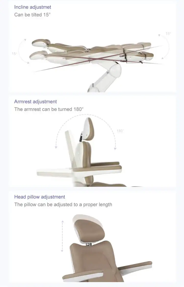 Luxury Electric  Beauty Massage Bed with Customized Colors