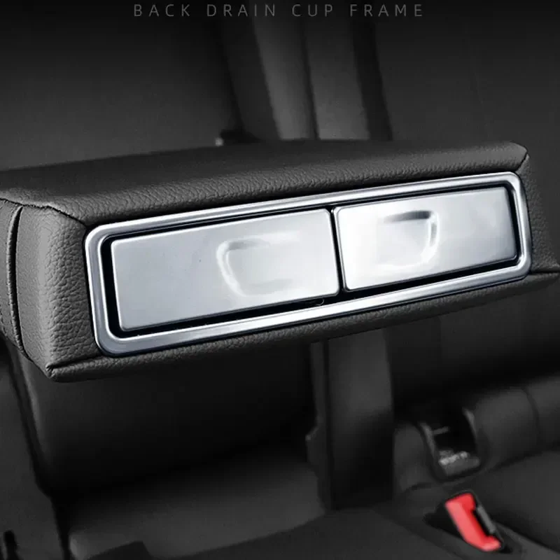 For Mercedes Benz A GLE GLB GLA GLS Class W177 V177 W167 V167 X247 H247 X167 Car Rear Seat Armrest Water Cup Holder Cover Trim