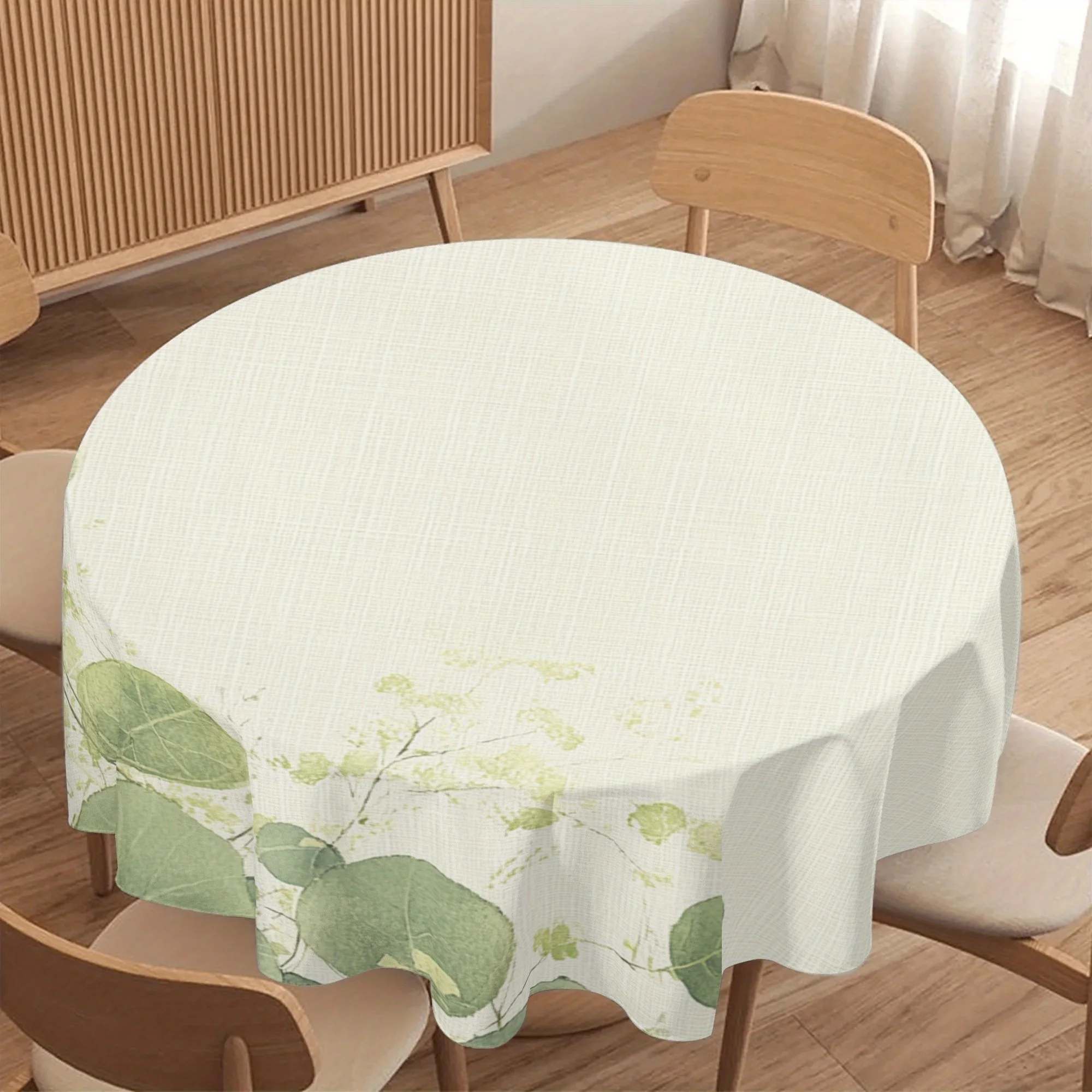One round tablecloth - suitable for round tables - fits a 60-inch round dining tablezyc