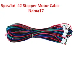 nema 17 stepper motor cable stepping driver wiring Dupont line 4pin to 6pin wires extension cord 5pcs 3d printer parts