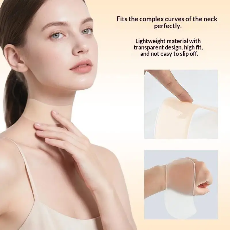 Silicone Transparent Anti Wrinkle Patches For Neck Lift Tapes Pads Forhead Eye Checklift Reusable Use At Work Or Sleeping