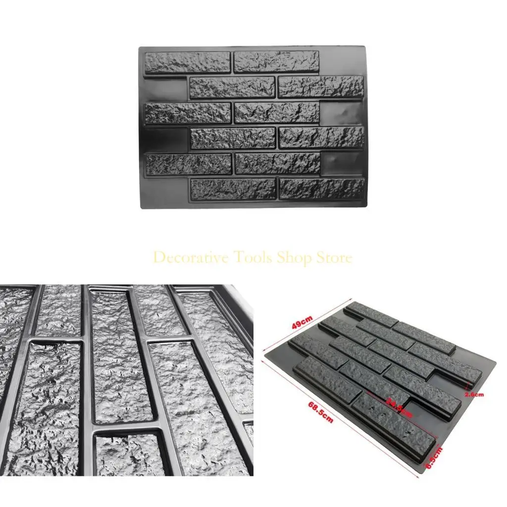 

QX2E DIY for Path Maker Paving Cement Brick Mold Stepping Pavement Paver Plastic Concrete Mould Garden Decoration