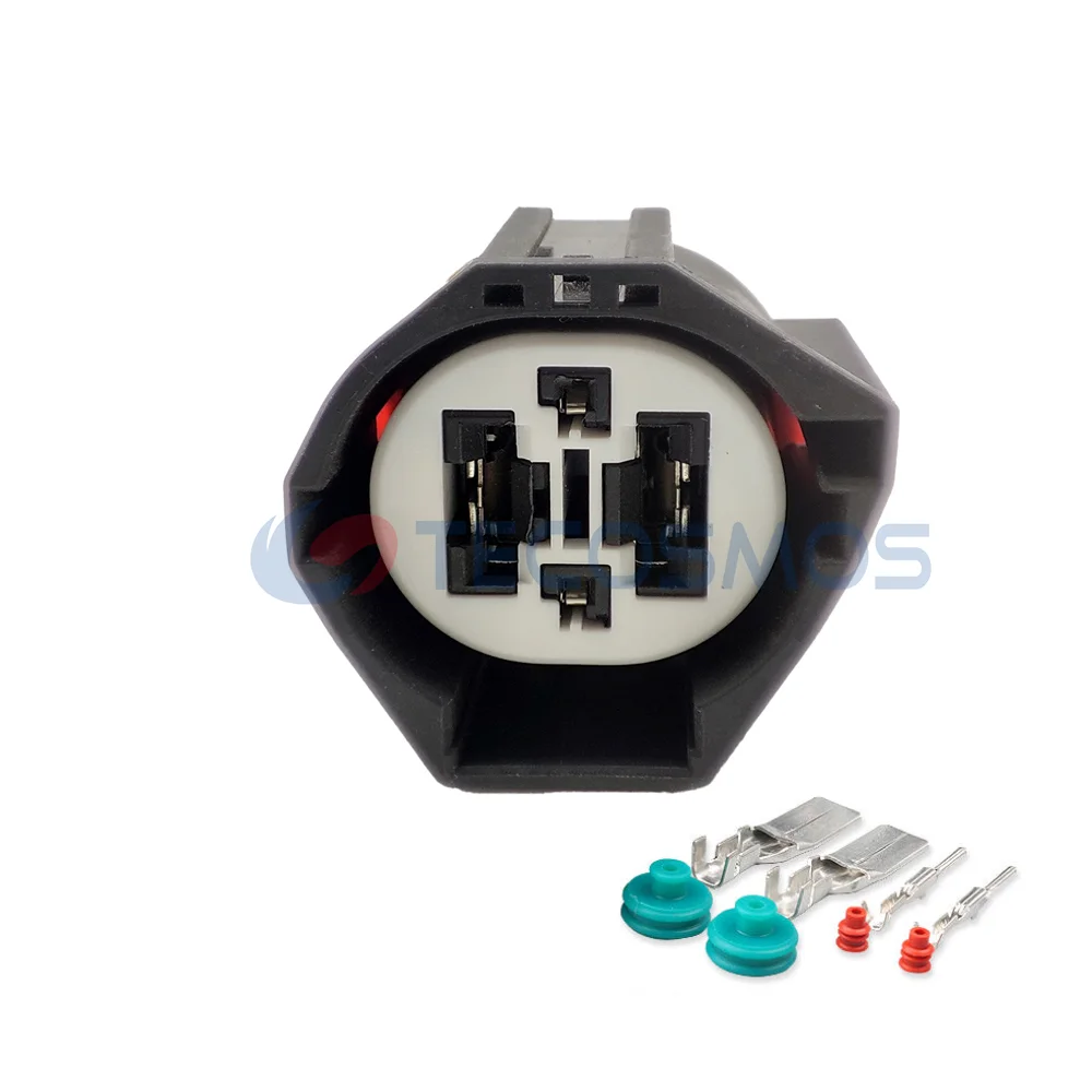 

4-контактный автоматический водонепроницаемый разъем автомобильного вентилятора радиатора, розетка 7282-8497-90 7283-8598-30 7183-8598-30 для Mazda Nissan Ford