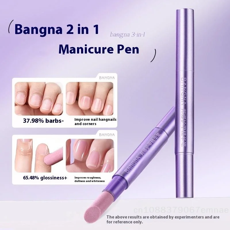 3In1 Ceramic Nail Oil Cuticle Remover Pen Moisturizing Brighten Nail Care Tool Prevents Damage for Salon-Style Manicures