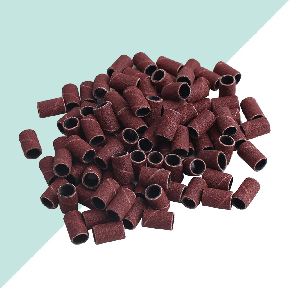 100 sztuk 2 opakowania Papier ścierny do paznokci Polerka do paznokci naturalnych i sztucznych Korundowe narzędzia do manicure i pedicure Białe 120 #