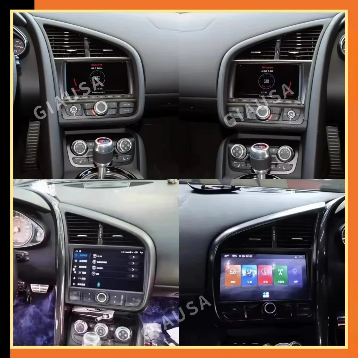 Car Radio For Audi R8 V10 Spyder 2007 - 2015 Wireless Carplay GPS Navigation Android Auto Multimedia Player Stereo dsp Head Unit