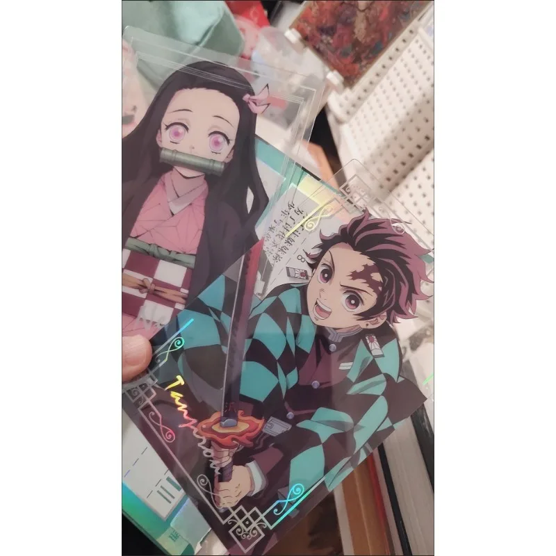 4Pcs/Set New Cute Anime Three-Inch Photo Props Diy Cartoon Pvc Transparent Card Collection Card Kids Gift