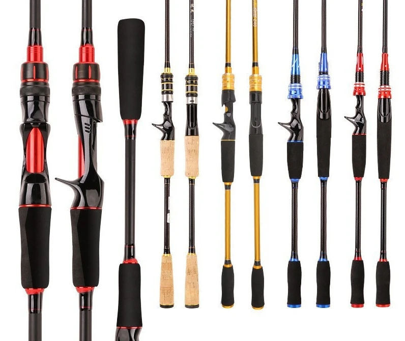 

Lure Fishing Rod (Fishing Equipment) - MH/ML/M Tune, 2.7m/2.4m, Gun/Straight Handle, Bass Spinning Rod Set