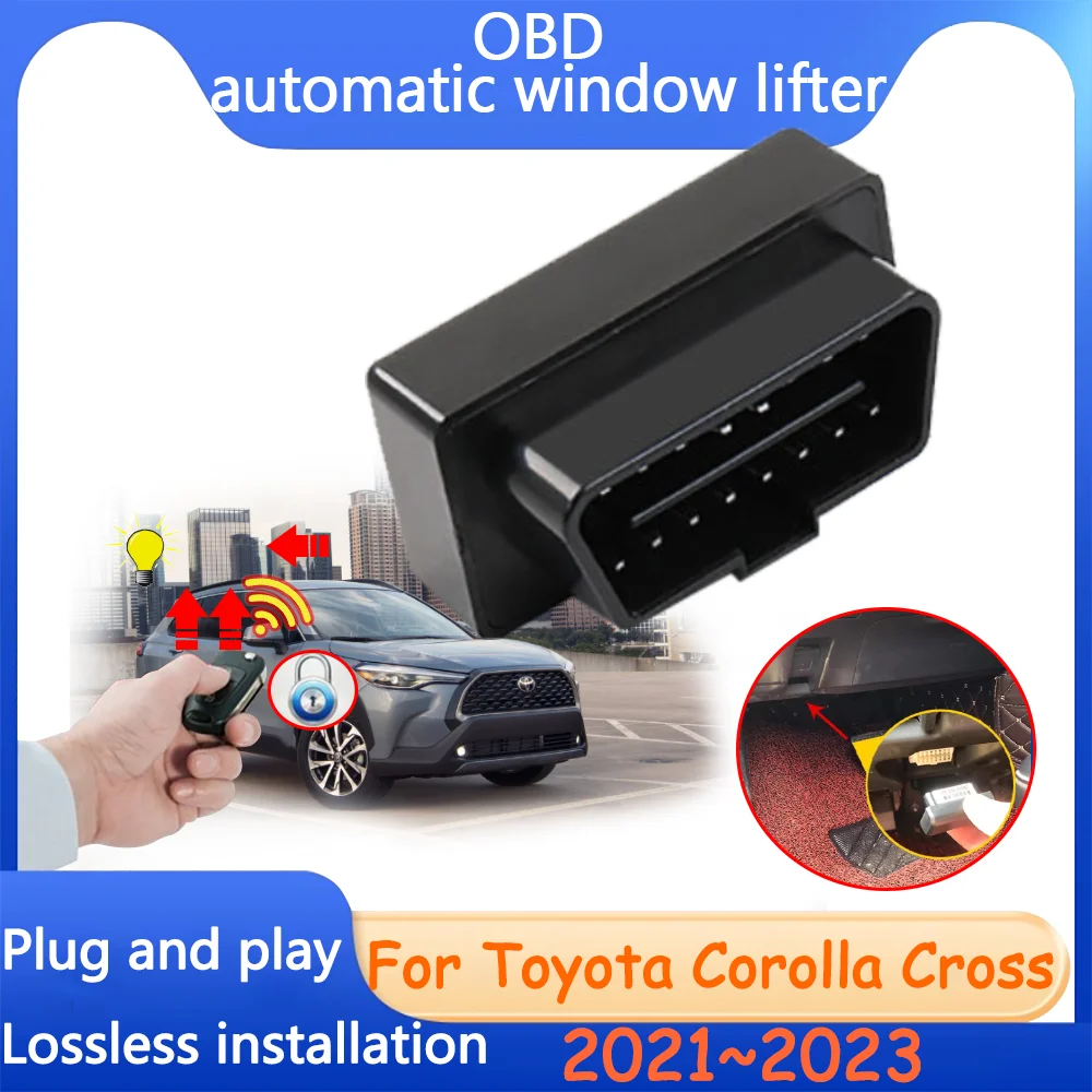 For Toyota Corolla Cross XG10 2023 Accessories 2021 2022 Car Automatic Window Sunroof Lifter OBD Lock Device Modification Tuning