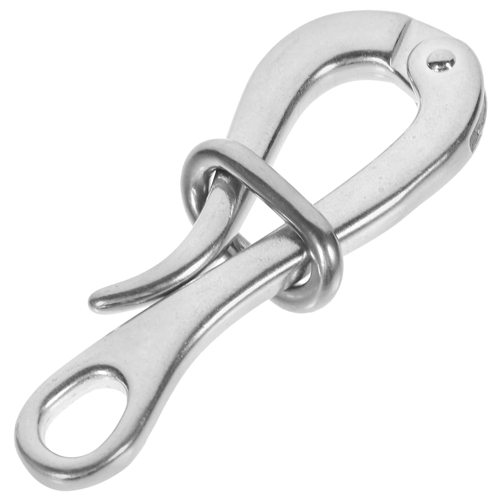 

Stainless Steel Quick Release Hook Durable Goose Head Practical Carabiner Buckle for Lifeboat Life