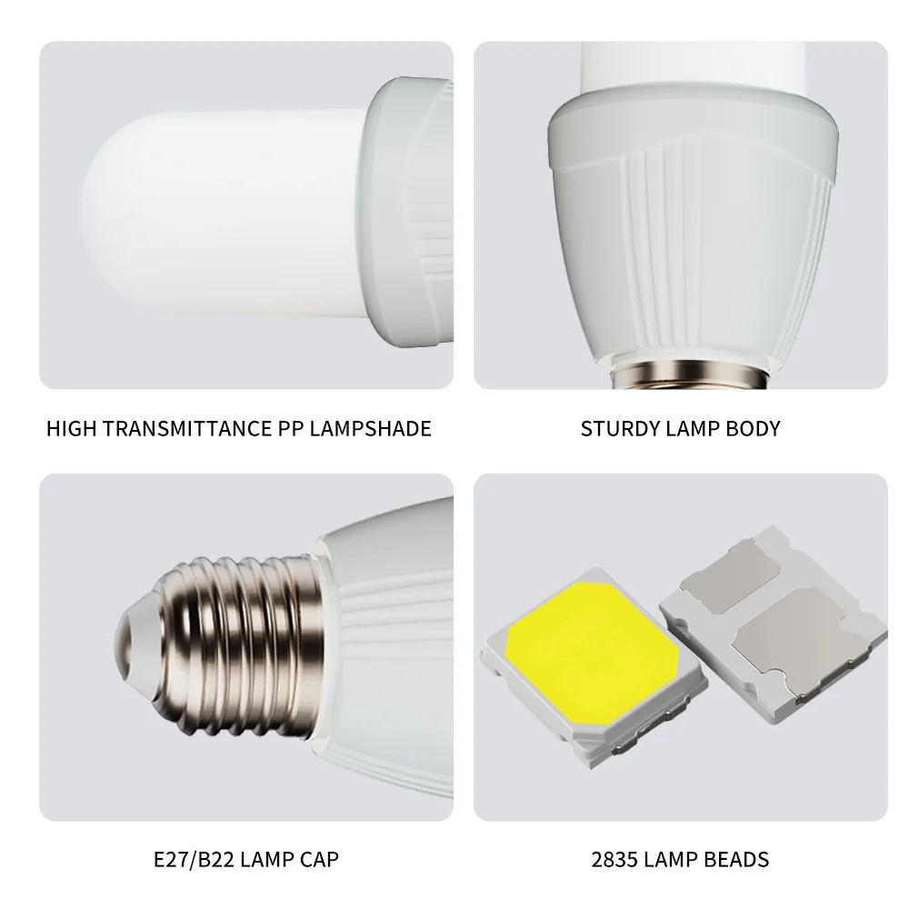 Imagem -05 - Lâmpada Led de Emergência Lâmpada Economizadora de Energia Carregamento da Bateria Mercado Noturno do Usuário Doméstico Falha de Energia 9w 12w Ac85- 265v 18500