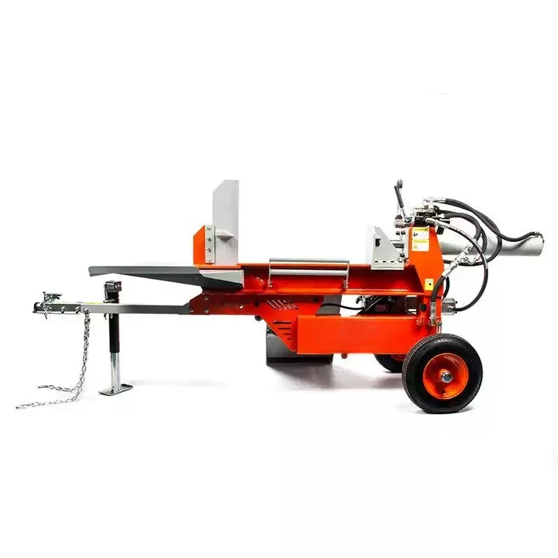 Industrial 28T log cutting and splitting machine -3-cylinder hydraulic system with power options