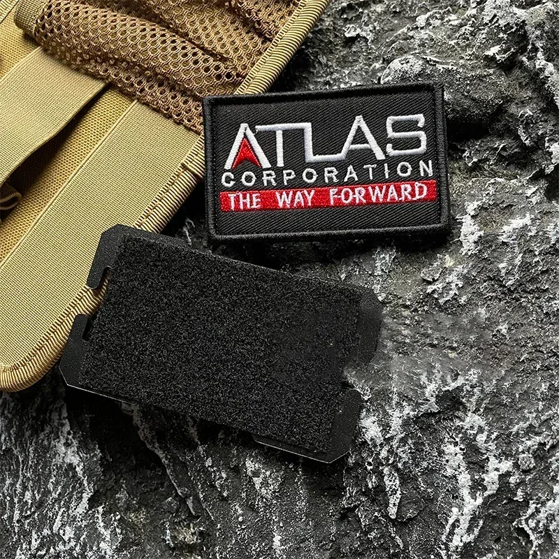 ATLAS Tactical Embroidery Patches Call of Duty Morale Badge for DIY Backpack Applique THE WAY FORWARD Hook&Loop Patch for Cloth