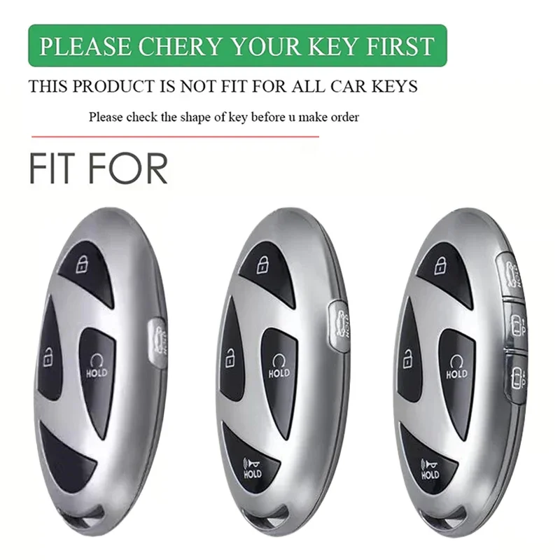 Silicone Car Remote Key Case Cover Shell For Hyundai IONIQ 6 New Grand Prix GN7 Kona Protected Holder Keyless Bag Accessories