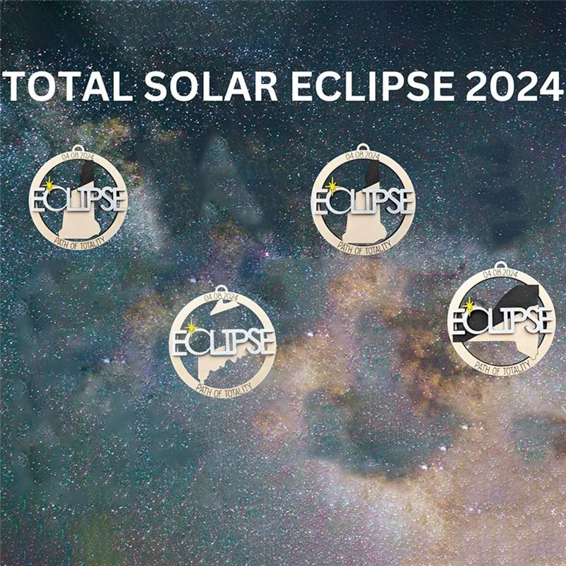 木製 2024 日食お土産、2024 日食パーティー装飾用品、日食記念品耐久性があり使いやすい-