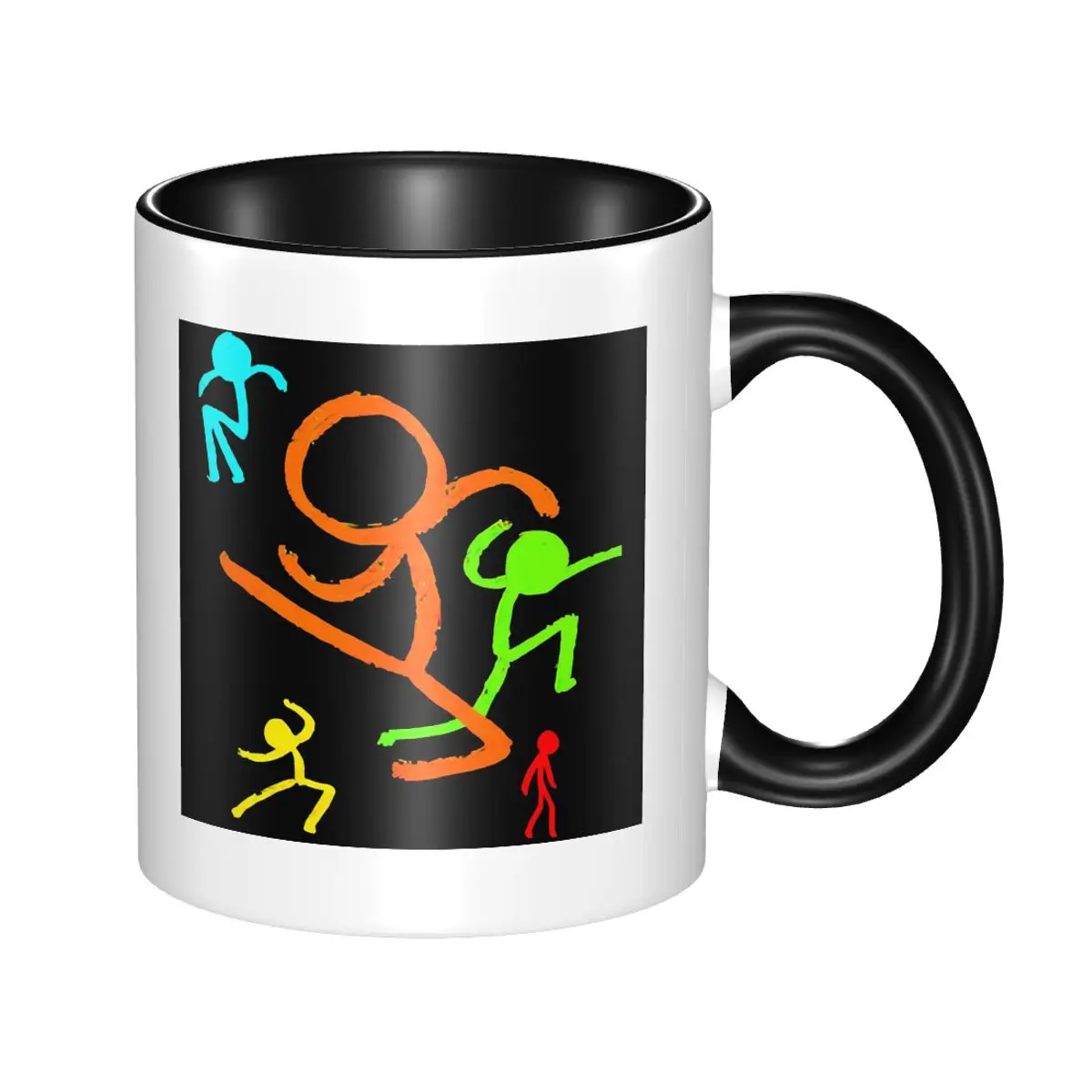 كوب آلان بيكر بخمسة أرقام، أكواب قهوة سيراميك مضحكة، أكواب شاي، كوب حليب، أدوات للشرب هدية للأصدقاء