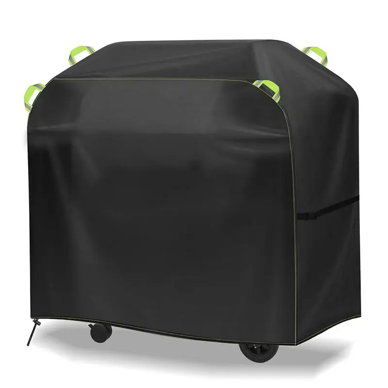 Housse de Barbecue extérieure étanche à la pluie 420D, couverture de Barbecue de tente Oxford anti-poussière à gaz bandes imperméables support de gril capot de four de protection