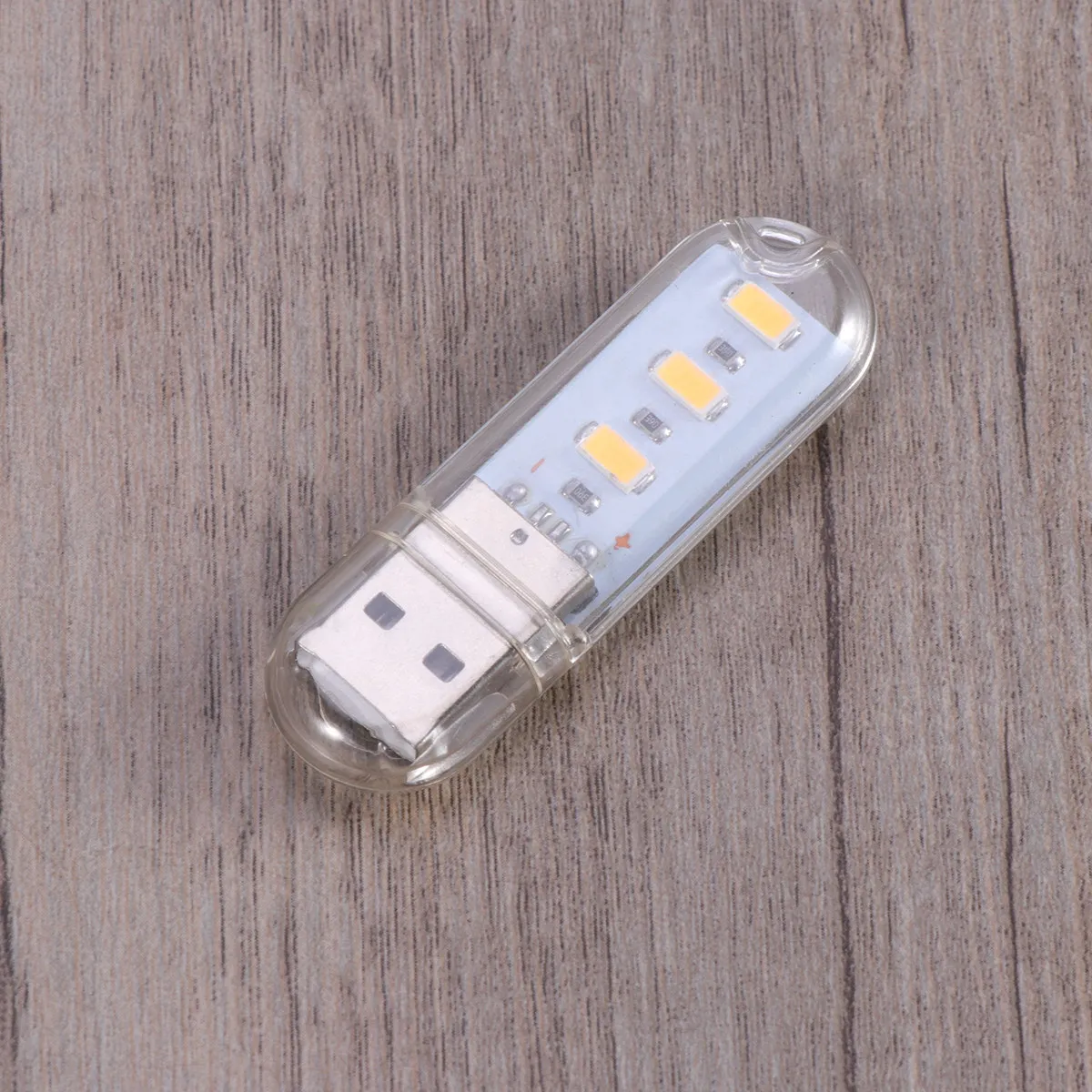 Mini USB Night Light Portable LED Lamp Warm Light for Keyboard Laptop Reading with 30Cm Extendable Cable U Disk Style