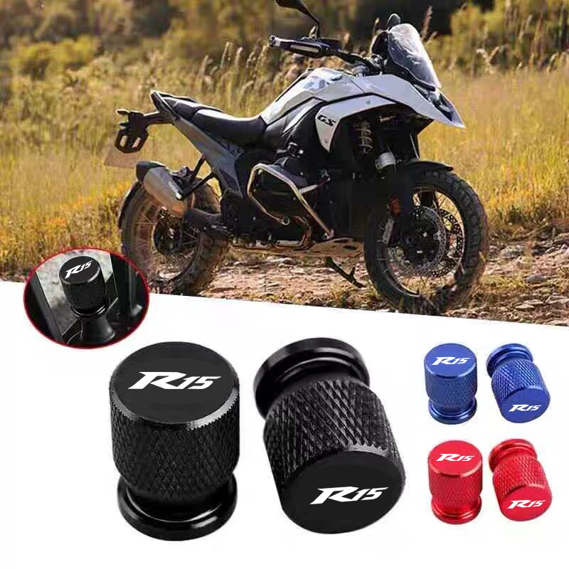 

Для Yamaha YZF R15 V2 V3 ABS 2009-2020: 2 шт. алюминиевые колпачки для вентилей шин мотоцикла R15, крышки воздушных портов, аксессуары с ЧПУ