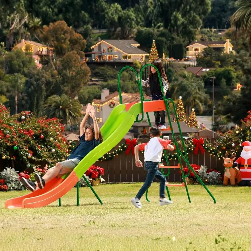 Conjuntos de balanço infantis para quintal - Conjuntos de playgrounds para quintais - Equipamento de playground ao ar livre para idades de 4 a 8 anos