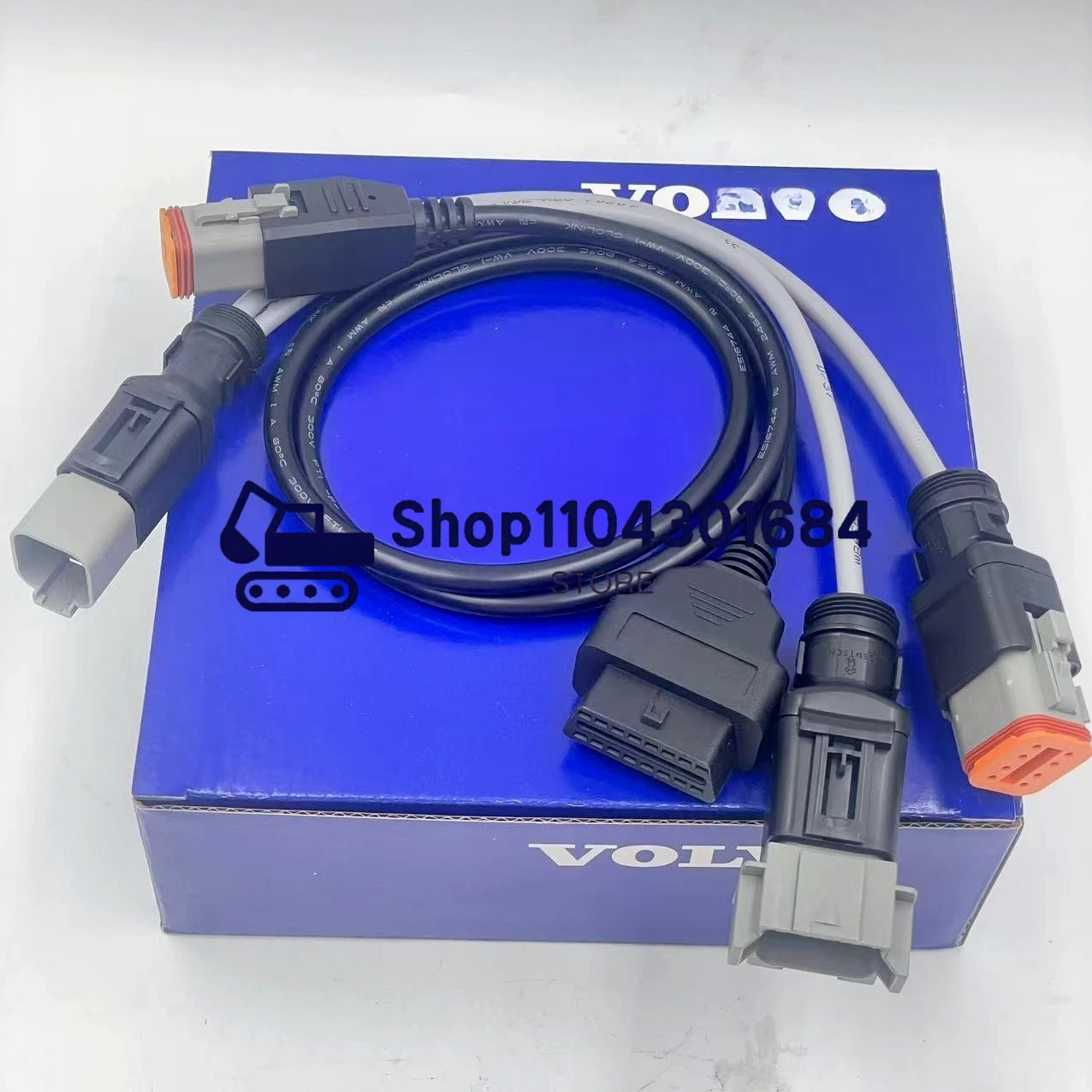 Диагностический жгут проводов морского двигателя, соединительный кабель 6 + 8 контактов для VOLVO Vocom Vodia, адаптер для сканера, детали Penta