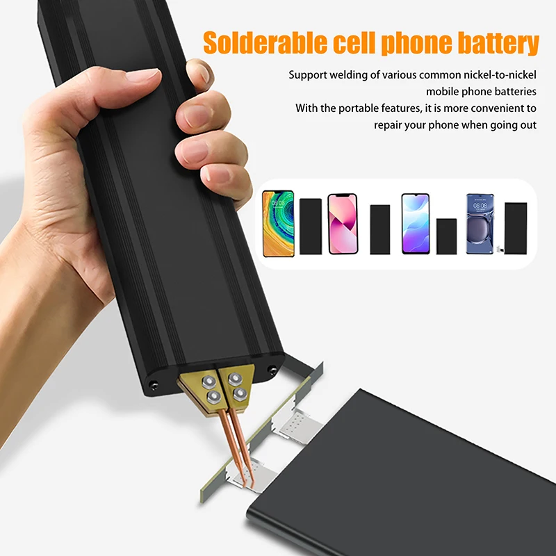 

Мини-аппарат для точечной сварки, портативный ручной сварочный инструмент с медной головкой для сварки оксидом алюминия, для литиевых батарей 18650