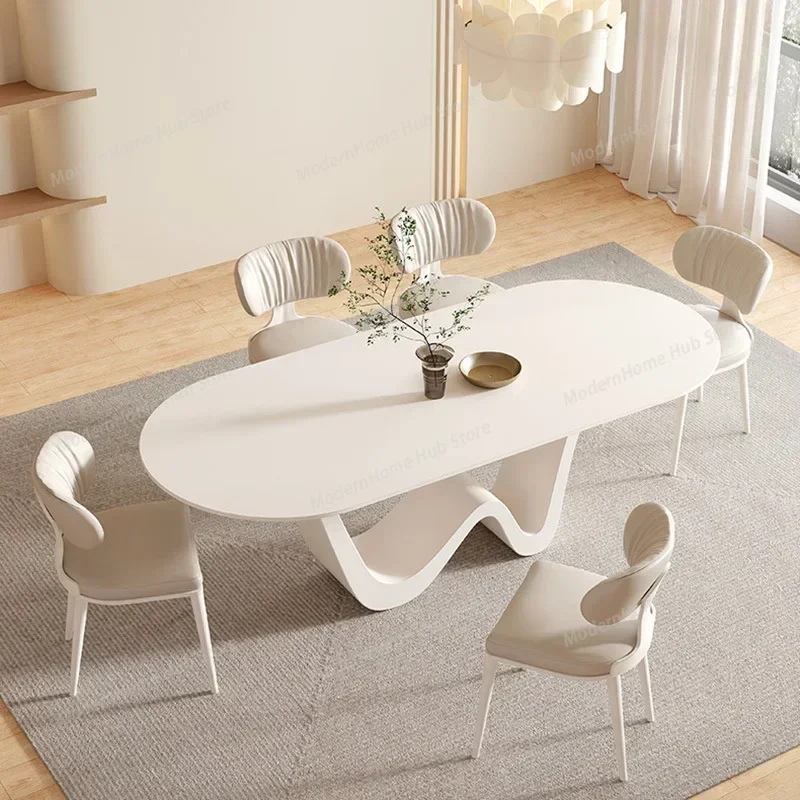 Table Rectangular Dining Designer Multifunction Home Furniture Restaurant Tables Dinning Oval Free Shipping Muebles Reception