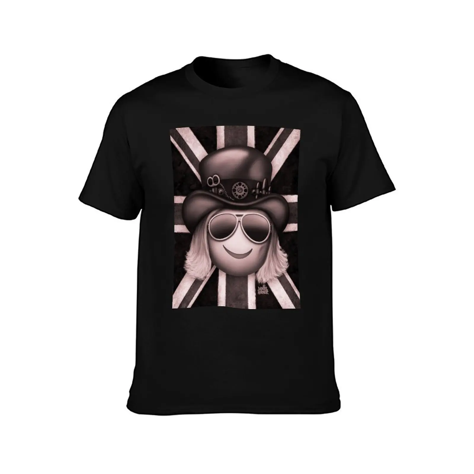 Booji Extra - Union Jack (Monochrome) T-Shirt Sporty Breathable Short Sleeve T-Shirt