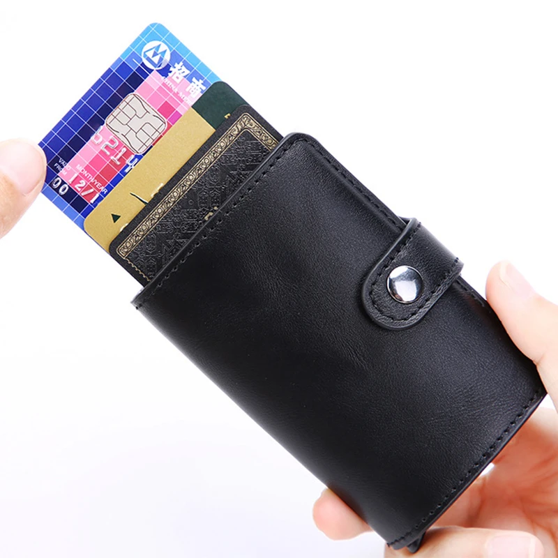 Foldable Card Holders Wallets for Women Luxury Men RFID Blocking ID Credit Card Holder Cases Coin Purses Multi-function Wallet